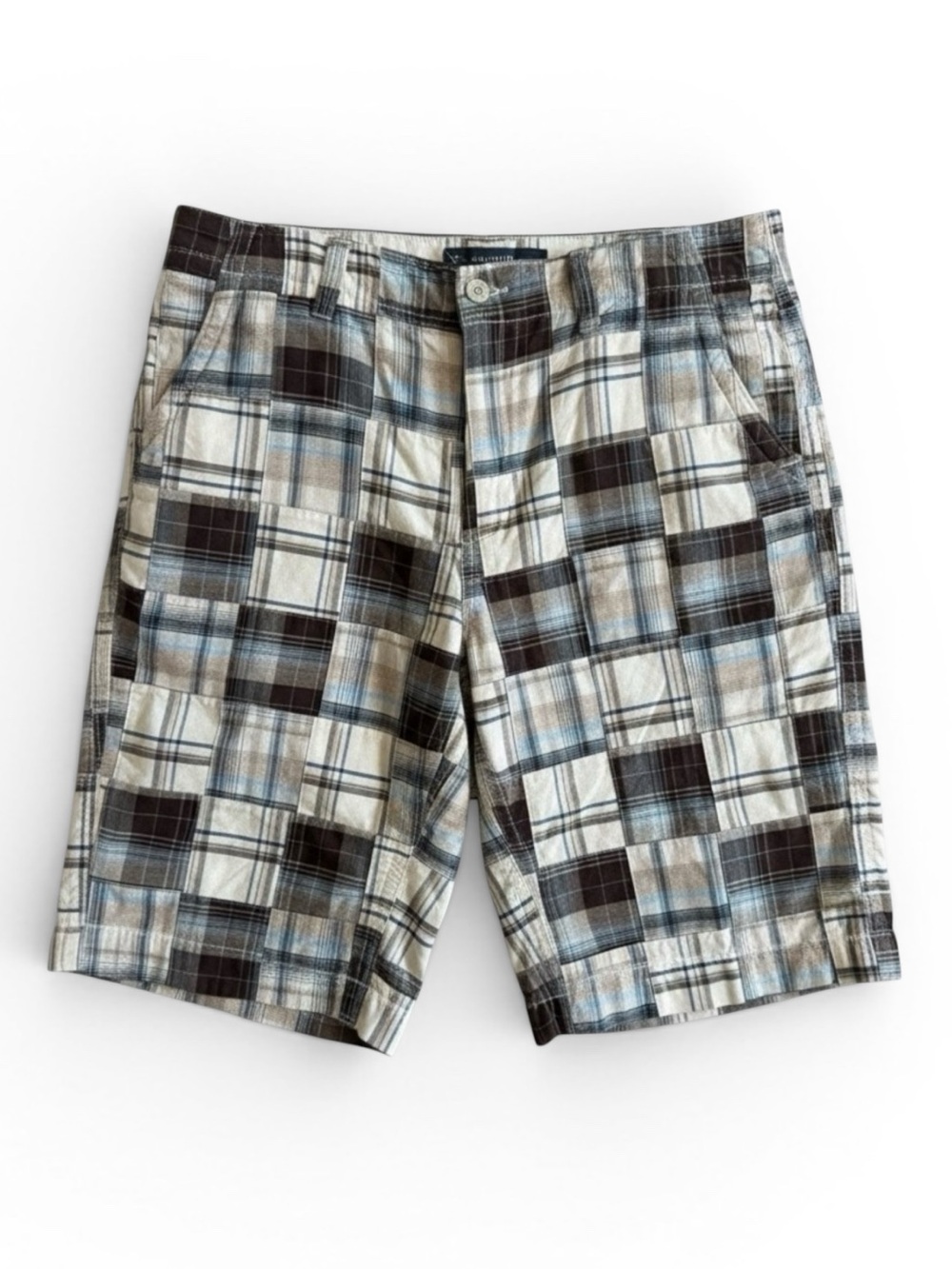 Old Navy Plaid Patchwork Shorts Cotton Casual Summer Mens Size 34